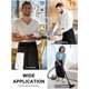 thumbnail image 5 of 2 Packs Long Bistro Server Aprons with one Pockets Black Waterproof Full Length Waist Waiter Aprons with Extra Long Waist Ties for Bistro Servers Waitress Chef Front House Staff, 5 of 5