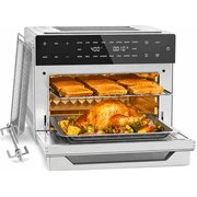 Aeitto 32QT Extra Large Air Fryer, 19-In-1 Air Fryer Toaster Oven Combo with Rotisserie and Dehydrator, Digital Convection Oven Countertop Airfryer Fit 13" Pizza, 1800w