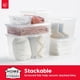thumbnail image 4 of Caja de Almacenamiento Transparente, Bin Apilable de Plástico Libre de con Tapa, Paquete de 4, Ideal para Zapatos, Estantes de Armario, Aulas y Juegos, 4 of 8
