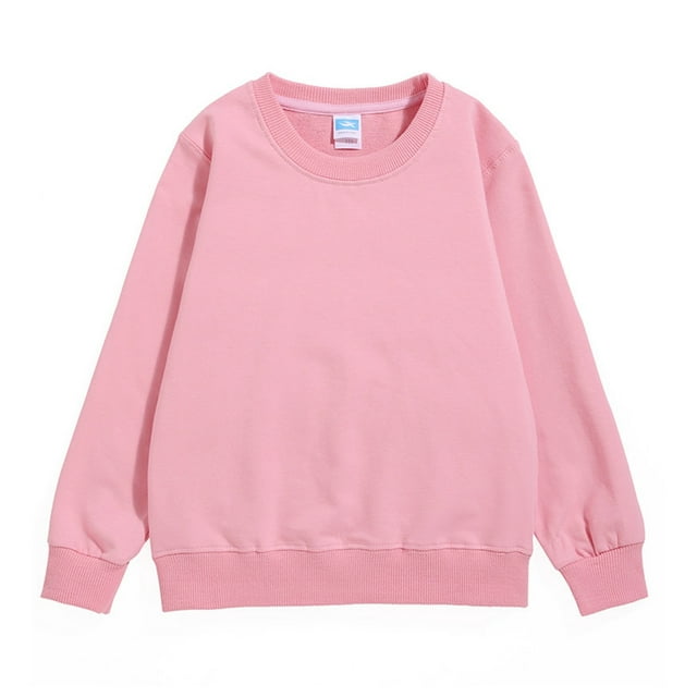 AJIWYH Baby Sweatshirt,Kids Child Toddler Baby Boys Girls Solid Patchwork Long Sleeve Cotton Sweatshirt Pullover Tops Blouse Outfits Clothes RD2,4-5 Years