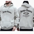 thumbnail image 3 of Jesus Saves Double Sided Christian Hoodie – Faith Based Religious Pullover, Inspirational Jesus Graphic Hoodie for Men & Women, 3 of 7