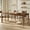 Walnut, variant on Euroco 78.7" Rectangular Modern Dining Table for 6-8 Person, Wood Kitchen Table with Turned Legs for Dining Room,Walnut
