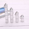 thumbnail image 3 of 17mm Capsule Shape Aluminum Pill Storage Box Waterproof Holder Container Keyring, 3 of 8