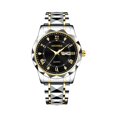 thumbnail image 2 of Resicozy Vintage Watch for Men Elegant Fashion Casual Wrist Watch Stainless Steel Quartz Day Date Watches, 2 of 3