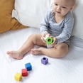 thumbnail image 3 of PlanToys® Sensory Activity Blocks for Toddlers – 9-Piece Set with Visual, Auditory & Tactile Stimuli – Montessori Toy with Storage Bag – Wooden Learning Toy for Babies & Kids Ages 12 Months+, 3 of 11