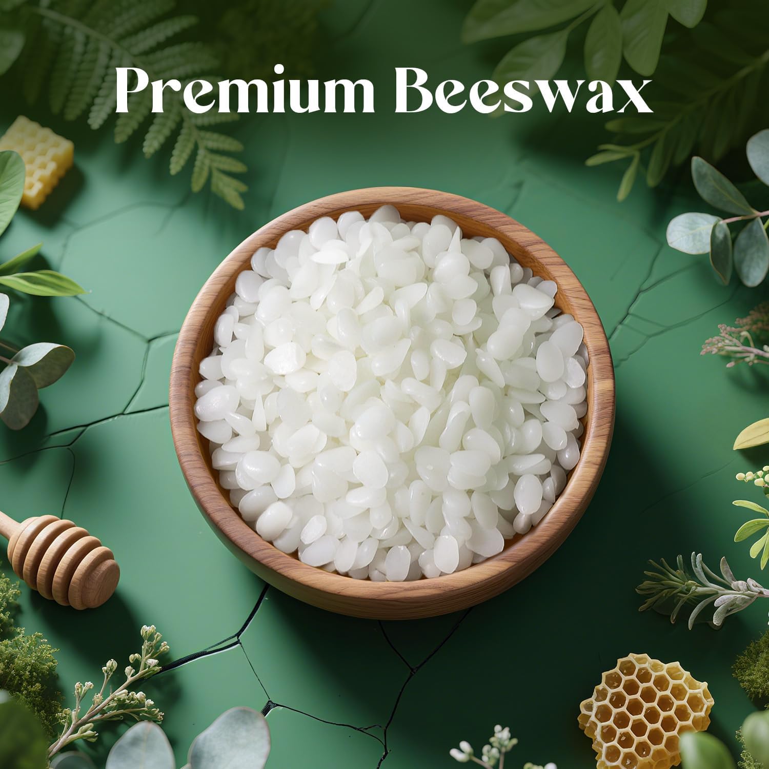 Beeswax Pellets 10LB, Pure & Natural White Beeswax for Candle Making, DIY Skin Care, Lip Balm, Soap, Lotion, Creams & Wood Polishing – 10LB