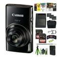 thumbnail image 1 of Canon IXY 650 Compact Digital Camera 12x Optical Zoom IXY650 Black Bundle with 2x 64GB Memory Card Extra Charger Card Reader Photo Software Vlogging Tripod Cleaning Kit and International Model, 1 of 9