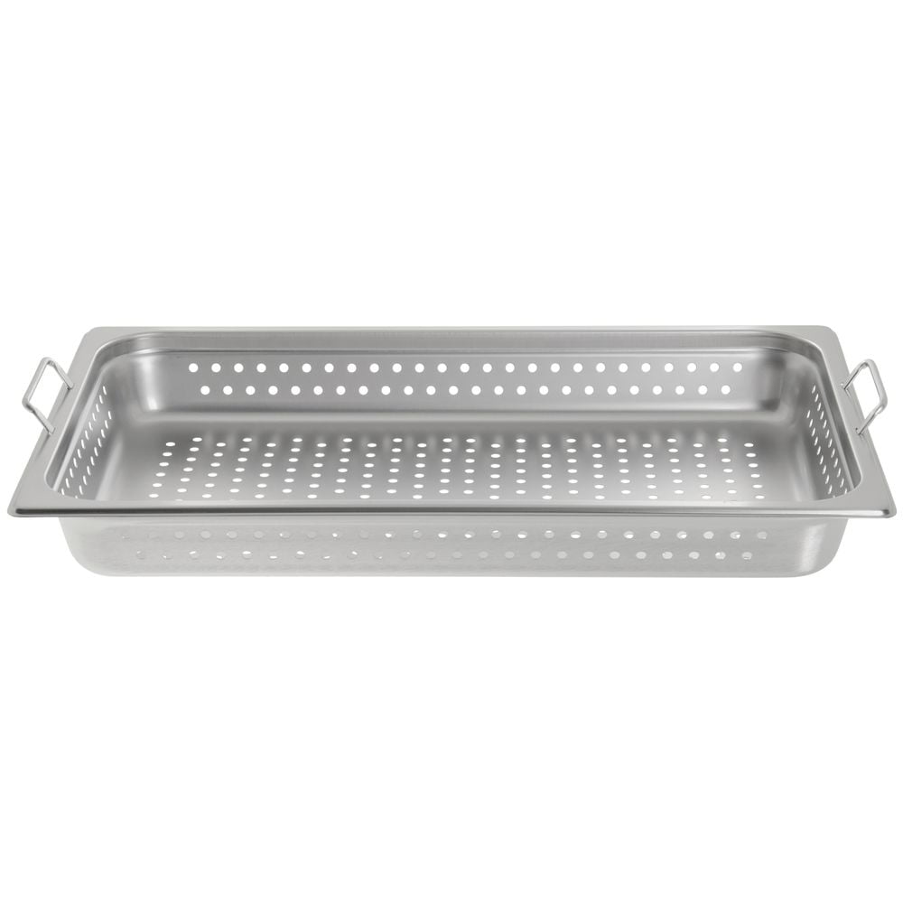 HUBERT Steam Table Pan Full Size 24 Gauge Stainless Steel Perforated 2 1//2 D
