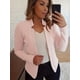 thumbnail image 2 of Solid Open Front Blazer, Elegante Chaqueta de Oficina de Manga Larga, Ropa de Mujer, 2 of 4