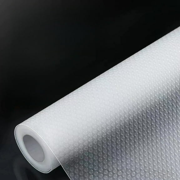 Non Adhesive Shelf Liner Transparent Bumps EVA Drawer Liners for Kitchen/Desktop/Drawer(11.8in×10ft）