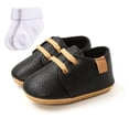 thumbnail image 3 of Baby Boys Leopard Lace-up Shoes Soft-soled Shoes and Socks 2 Piece, 3 of 8
