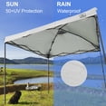 thumbnail image 3 of Replacement Top Pop Up Canopy Tent Cover Roof with Air Vent and Adjustable Elastic Strap, Polyester UV Waterproof for Outdoor Garden Patio Sun Shade(Top Only) (White, 8x8FT), 3 of 6