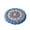 Blue, variant on Pink Velvet Round Floor Cushion Mat With Pearl Fluff Filling And Four-Pin Anti-Deformation Layout For Reading Meditation 16.54X16.54In