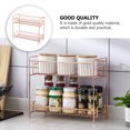 thumbnail image 3 of unbranded 1Ud Estante De Almacenamiento Doble Capa Para Cosméticos Y Sundries En Metal Dorado, 3 of 7