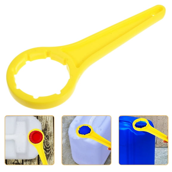 Soimiss Ergonomic Bucket Lid Wrench Yellow Plastic Tool for Gallon Drum
