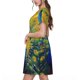 thumbnail image 2 of Disketp Peacocks para Vestido de Manga Corta para Mujeres, Vestidos de Verano para Mujeres, Casual y Holgado para la Playa, 2 of 6