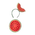 thumbnail image 2 of Disfraz de fruta de poliéster con diadema para actividades, escenario, accesorios de fotografía y festivales. Sandía tamaño infantil, 2 of 9