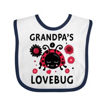 Inktastic Valentine's Day Grandpa's Lovebug Boys or Girls Baby Bib