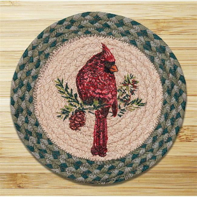 Earth Rugs 80365C Cardinal Printed Round Swatch
