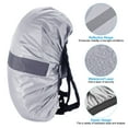 thumbnail image 3 of Uxcell 55-65L Waterproof Backpack Rain Cover with Reflective Strap L Silver Tone, 3 of 6