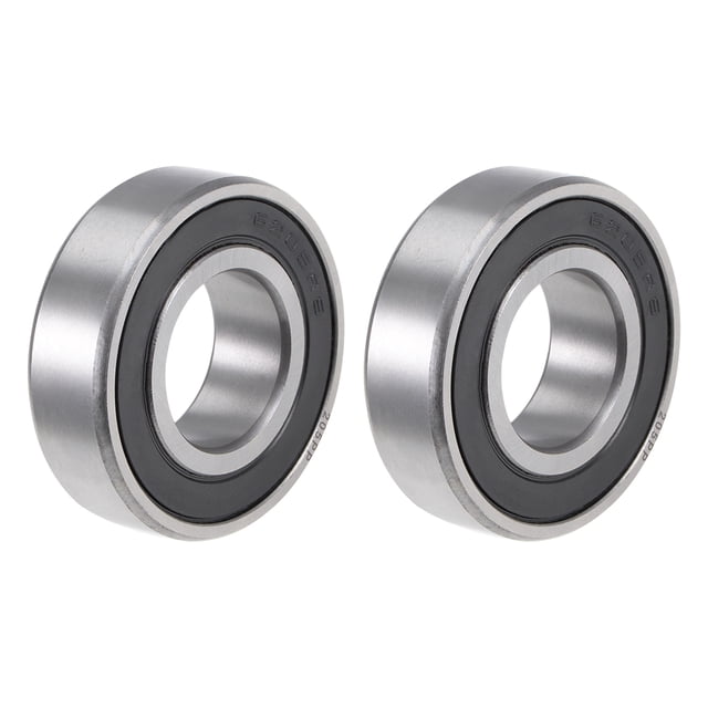 Unique Bargains Roulement à Billes 205PP 25x52x15mm, Doublement Scellé, 6205-2RS Roulements à Rainures Profondes 2 Pcs