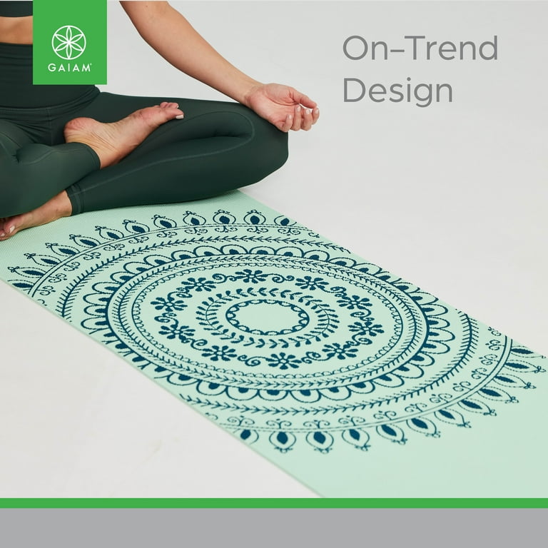Gaiam Mint Marrakesh Yoga Mat, Non-Slip, 5mm, 1 Mat - Walmart.com