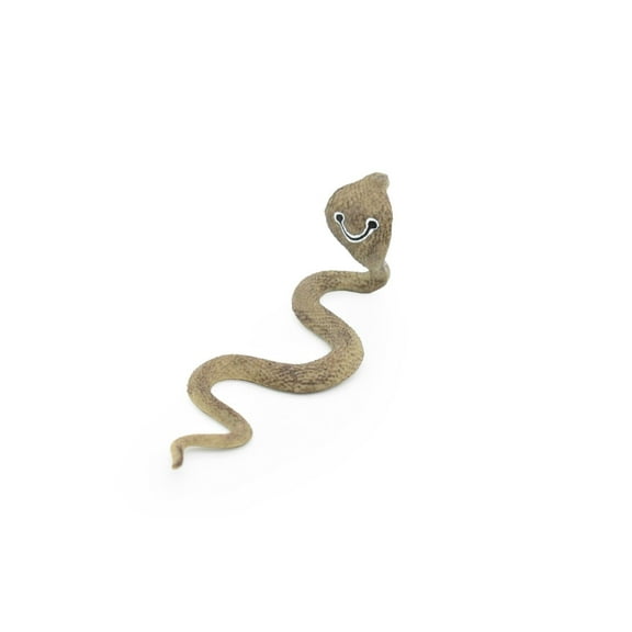 Cobra Toy, King, Snake, Reptiles, Very Realistic Rubber Figure, Model, Educational, Animal, Hand Painted Figurines, 6" CH048 BB77