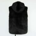 thumbnail image 6 of Zedker Men's Faux Fur Coat Open Front Thicken Warm Winter Overcoat Casual Fashion Outerwear Fluffy Soft Lapel Long Jackets Black L, 6 of 6
