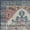 Multicolor, variant on 3'x5' Teal Blue Machine Woven Diamond Medallion Indoor Area Rug