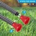 thumbnail image 4 of Uxcell Golf Ball Retriever Grabber Golf Ball Suction Cup Grabber Rubber Putter Grip Picker Black/Blue/Red/Dark Blue/Yellow, 4 of 7