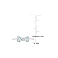 thumbnail image 4 of Gem & Harmony 3/4 Carat (Ctw) Aquamarine Heart Bow Ring in 10K White Gold for Women, 4 of 6