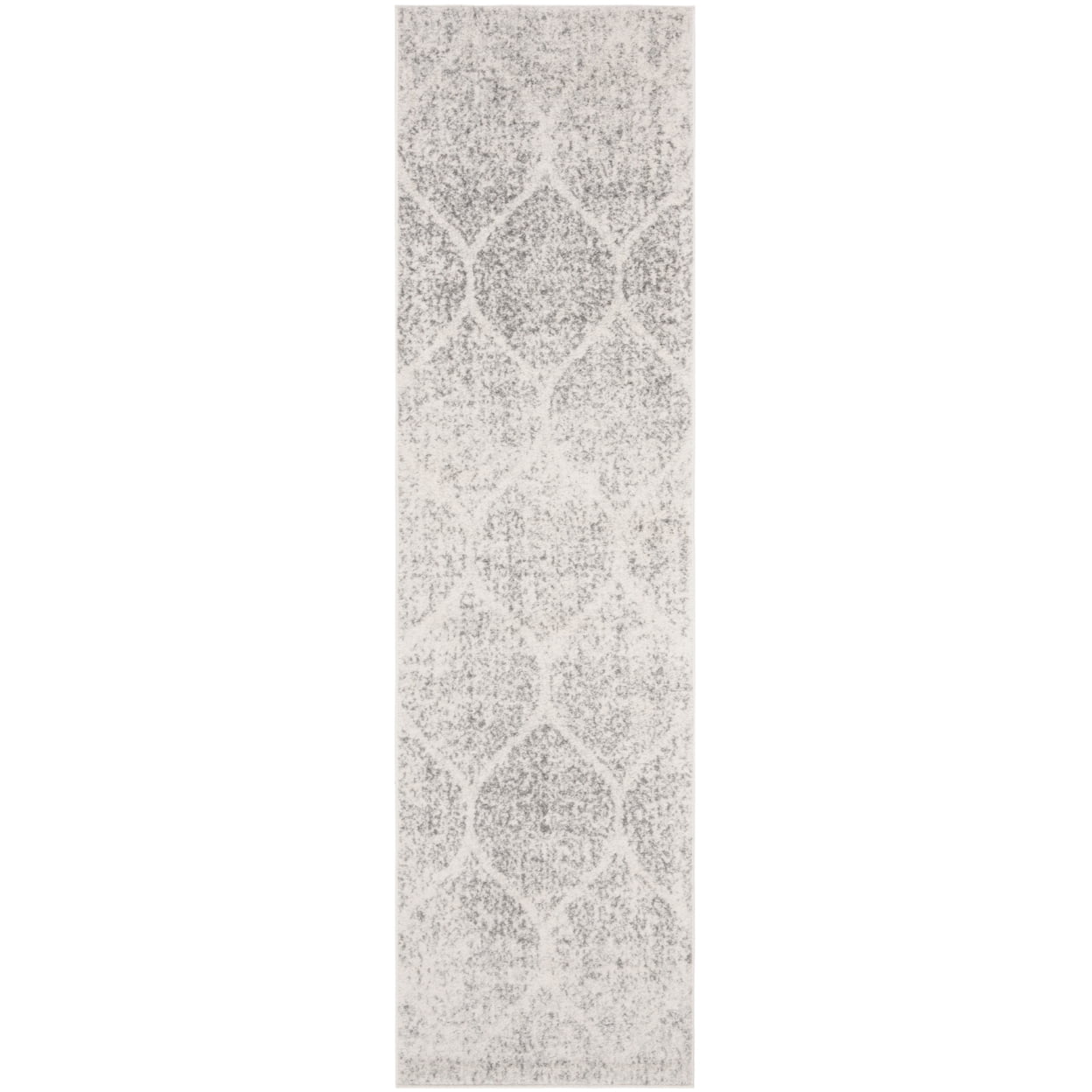 SAFAVIEH Madison Leighton Geometric Area Rug, Ivory/Silver, 8' x 10'
