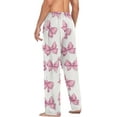 thumbnail image 6 of Top-kevin Bows Mens Pajama Pants with Drawstring Pockets Lounge Pants Casual Pajama Bottoms Men Sleep PJ Pants, 6 of 7