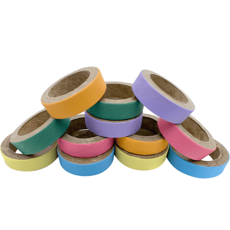 8016 Pk12 1.75 Inch Skinny Donuts - Compressed Cardboard Shreddable Classic Bird Foot Toys