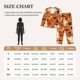 thumbnail image 6 of Kll Halloween 2 Print Women'S Long Sleeve Pajamas With Pants Sleepwear Loungewear 2 Set-Medium, 6 of 9