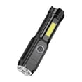 thumbnail image 1 of Portable LED Flashlight Super Bright Built-In Battery Powerful led flashlights Side COB, 1 of 9