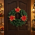 thumbnail image 7 of Aurorax Christmas Decorations Outdoor,Artificial Christmas Wreath Pre-Assembled Realistic Waterproof Winter Decorations for Home, 7 of 7