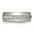 thumbnail image 3 of Chisel Stainless Steel Brushed and Polished Braided 8mm Band, 3 of 7