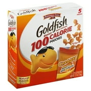 Pepperidge Farm Goldfish 100 Calorie Pouches Baked Cheddar Snack Cracker, 0.75 Oz., 5 Count