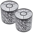 thumbnail image 1 of Black Iron Modern Lamp Shade for Home Suitable for Table and Floor Lamps 2 Pieces, 1 of 8