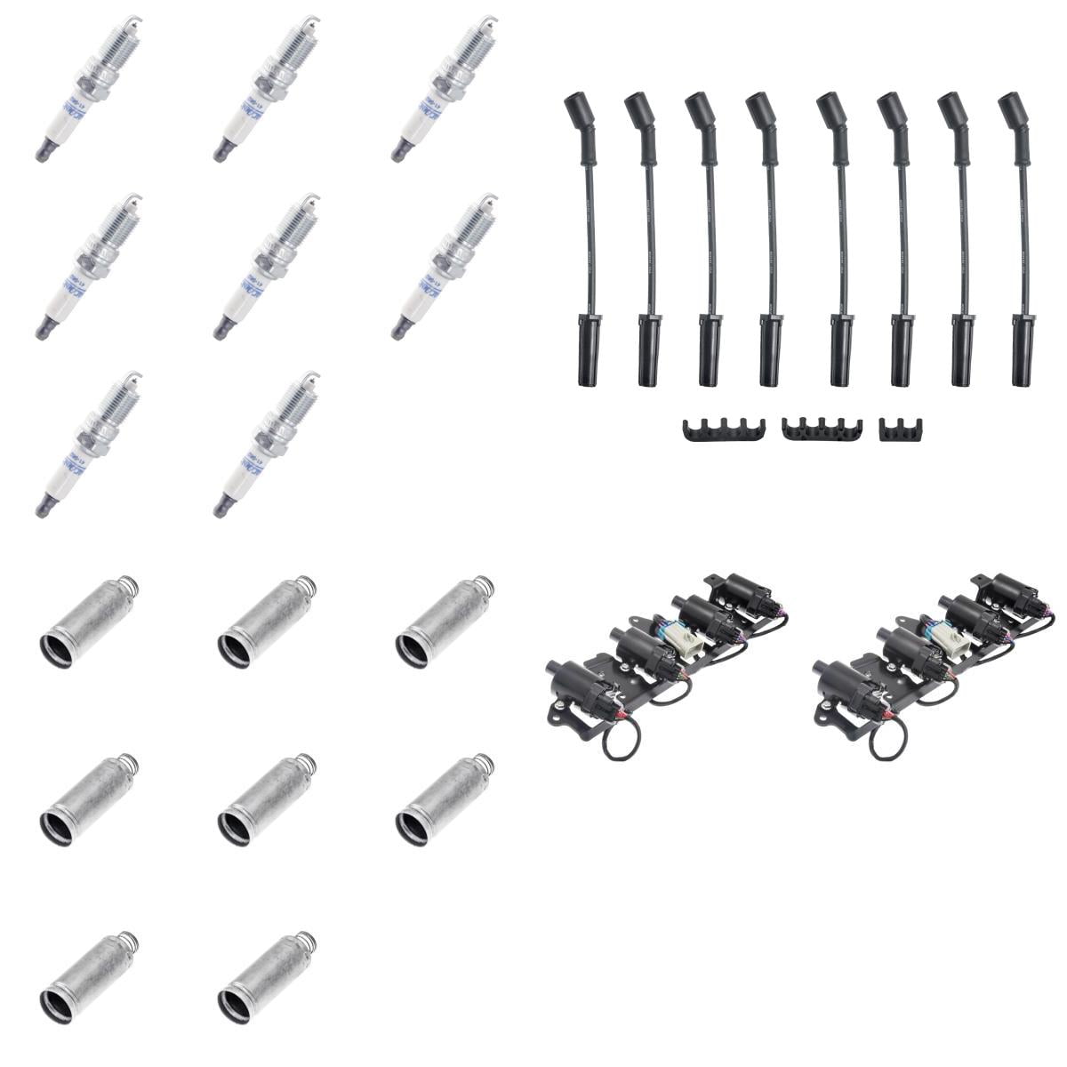 Super Set coils spark plug wires heat shield fit Chevrolet GMC