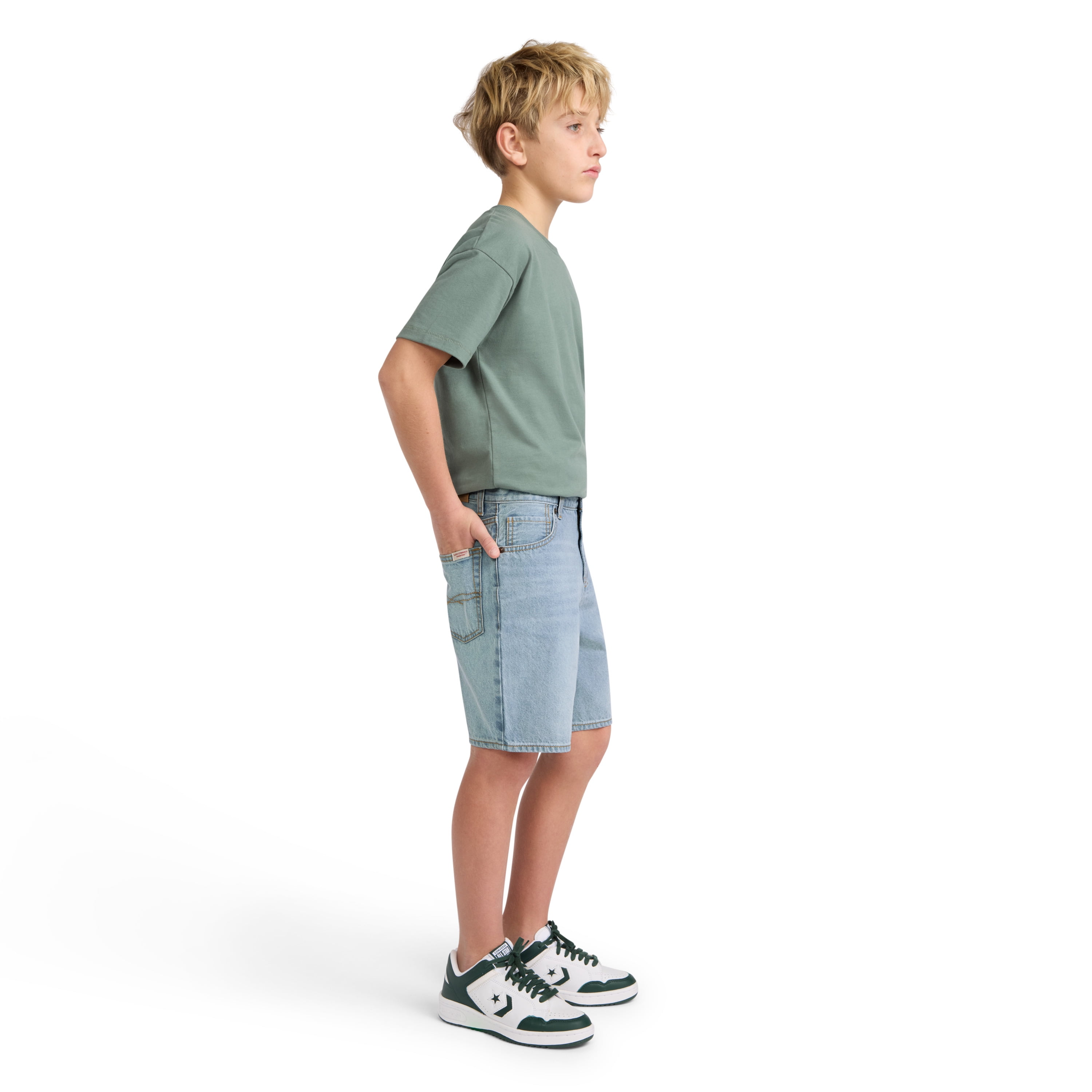 Levi Strauss Signature Boys Loose Fit Denim Shorts, Sizes 4-18