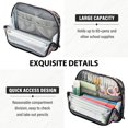 thumbnail image 5 of Standing Pencil Case with Base Large Capacity Stationery Pouch Pen Bag with Zipper for Women Men Butterfly by Moon and Flowers, 5 of 7
