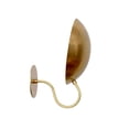 thumbnail image 2 of 1 Light Shade Curved Arm Handmade Vintage Wall Mid Century Modern Raw Brass Sputnik chandelier light Fixture, 2 of 7