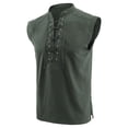 thumbnail image 2 of Hessimy Basic Tank Tops for Men - Minimal Plain Tanks for Beach Exercise Casual Wear,simple（Green,L), 2 of 4