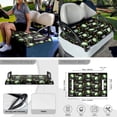 thumbnail image 3 of Jeiento 4 PCS Golf Cart Seat Cover with Steering Wheel Cover and Golf Cart Flags Golf Balls Club Car Flag Universal Seat Blanket Steering Wheel Wrap Cover Golf Cart Accessories, 3 of 5
