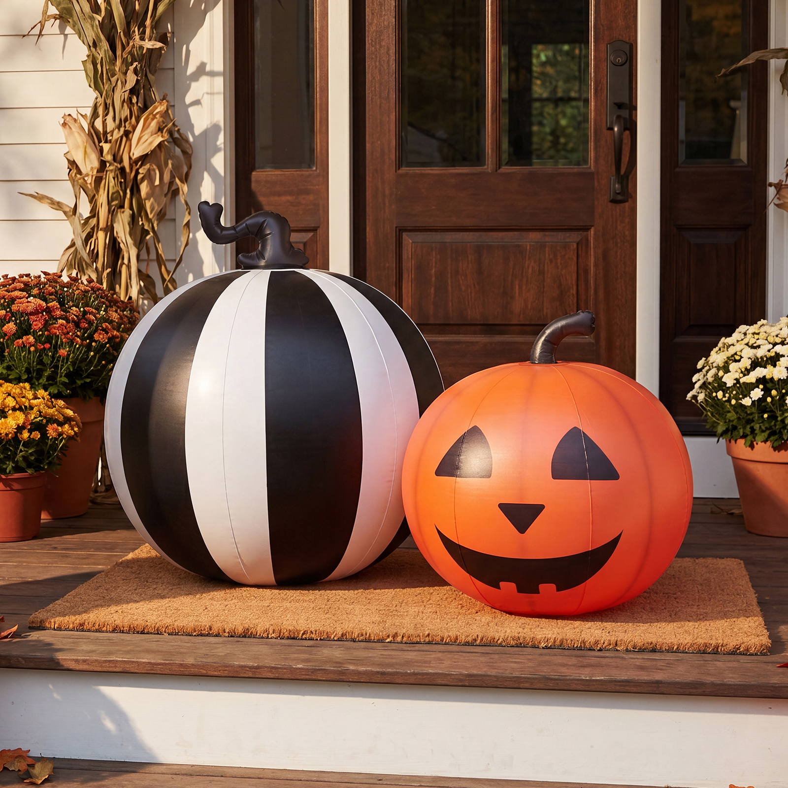 FUNBOY Inflatable Pumpkin Halloween Decorations, 2-Pack photo 2