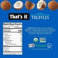 thumbnail image 2 of That's It  Organic Dark Chocolate Coconut Truffles (20 Ounce) Non GMO - Gluten Free - Vegan, 2 of 5