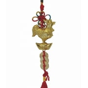 FENG SHUI IMPORT Shinning Gold Rooster Charm