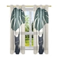 thumbnail image 7 of Yayeee Window Curtains Light Filtering 63"x42" Grommet Panel Pair Home Living Room Decor, Black Cat Plants, 7 of 7